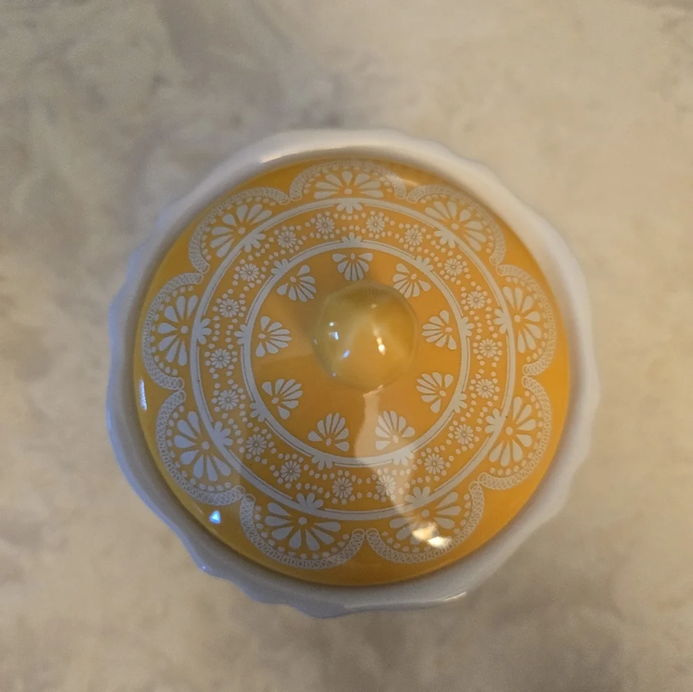 The Pioneer Woman Spoonful of Sugar Stoneware Sugar Bowl Blossom Jubilee Floral